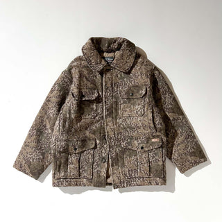 00's WOOLRICH 裏キルティング カモフラージュ ウール メルトン ハンティング ジャケット