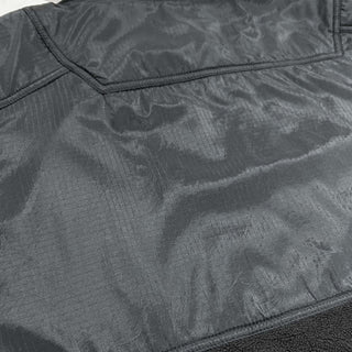 90's～00's Sierra Pacific ブラック ナイロン×フリース 切替 ハーフジップ プルオーバー ジャケット