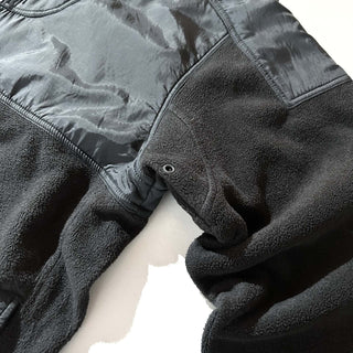 90's～00's Sierra Pacific ブラック ナイロン×フリース 切替 ハーフジップ プルオーバー ジャケット