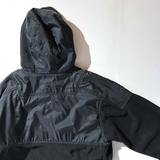 90's～00's Sierra Pacific ブラック ナイロン×フリース 切替 ハーフジップ プルオーバー ジャケット