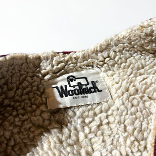 70's wool rich  バッファローチェック ボアベスト