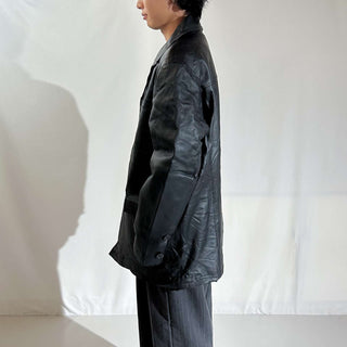 00's キルティング レザー カーコート