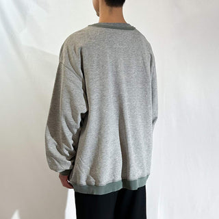 90's～00's NIKE ボロ センタースウッシュ Vネック スウェット シャツ