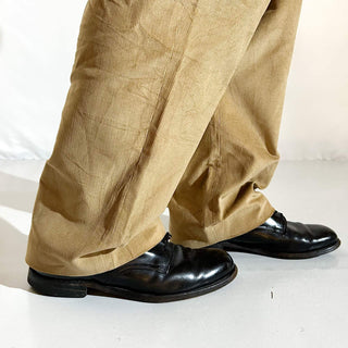 90's～ "deadstock" LANDS' END ２タック コーデュロイ パンツ (BRONZE 35×30)