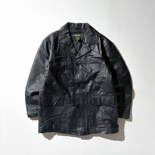 00's キルティング レザー カーコート