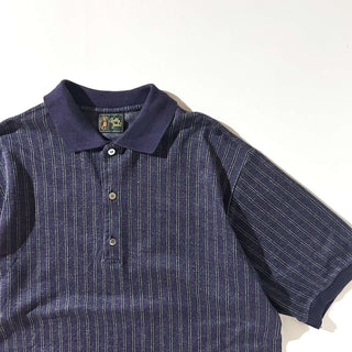 90's "made in ITALY" Bobby Jones ストライプ S/Sポロシャツ