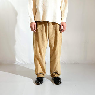 90's～ "deadstock" LANDS' END ２タック コーデュロイ パンツ (BRONZE 35×30)