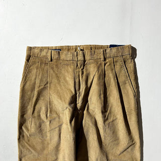 90's～ "deadstock" LANDS' END ２タック コーデュロイ パンツ (BRONZE 35×30)