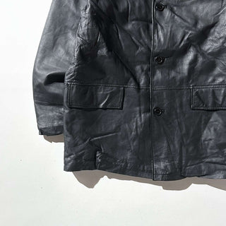 00's キルティング レザー カーコート