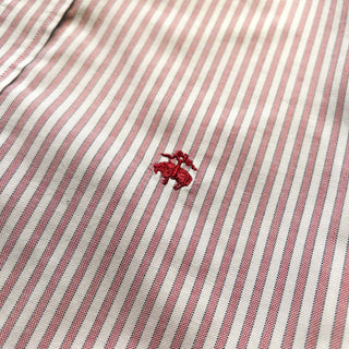 00's Brooks Brothers "Supima Cotton" ストライプ オックスフォード ボタンダウン L/Sシャツ