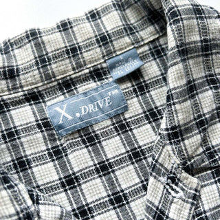 00's X.DRIVE オープンカラー チェック S/Sシャツ