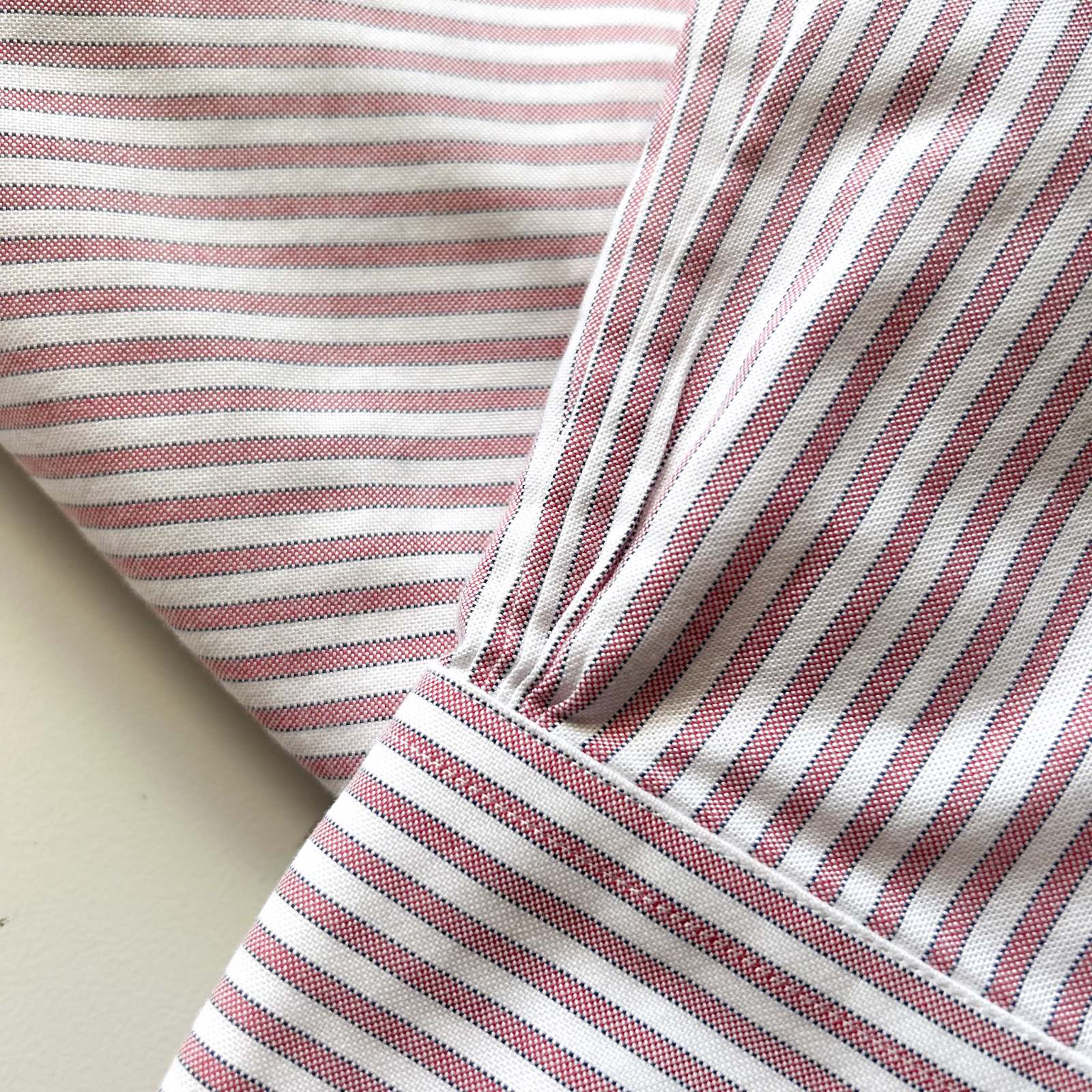 00's Brooks Brothers "Supima Cotton" ストライプ オックスフォード ボタンダウン L/Sシャツ