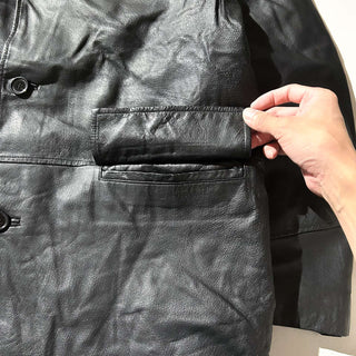 00's キルティング レザー カーコート