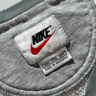 90's～00's NIKE ボロ センタースウッシュ Vネック スウェット シャツ