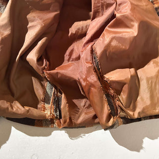 70's KINGSPORT ワッペン ウール チェック CPO シャツジャケット