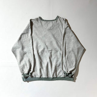 90's～00's NIKE ボロ センタースウッシュ Vネック スウェット シャツ