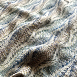 90's "fabric woven in Japan" JHANE BARNES 総柄 オープンカラー S/Sシャツ