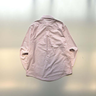 00's Brooks Brothers "Supima Cotton" ストライプ オックスフォード ボタンダウン L/Sシャツ