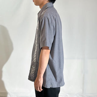 90's GUAYABERA キューバ フルジップ S/Sシャツ