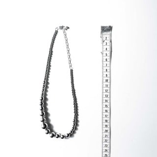 silver925 ナバホパール風 ネックレス