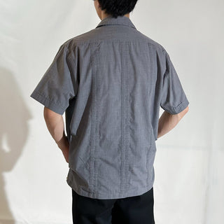 90's GUAYABERA キューバ フルジップ S/Sシャツ