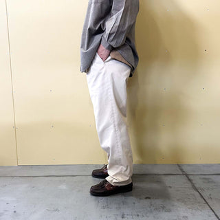 80's～90's "made in USA" L.L.Bean 2タック チノ パンツ