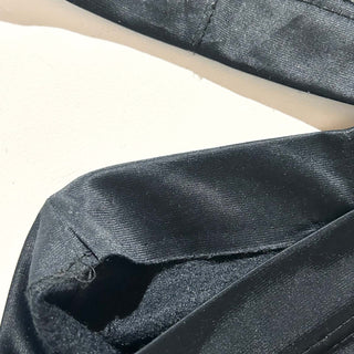 00's PURE DIAMOND APPAREL ブラック "極太" ギャング ワイド スラックス