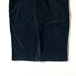 90's～00's EVERLAST ブラック ドローコード ベロア クロップド パンツ