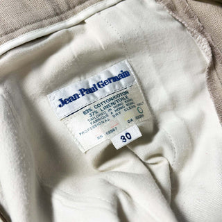 90's～00's Jean-Paul Germain コットン×リネン 3タック パンツ