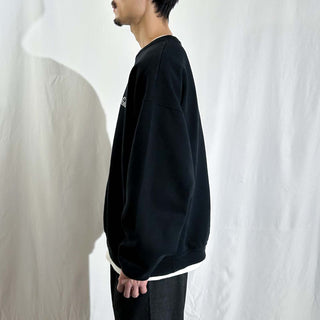 90's～ "coca cola" ブラック 企業 ワンポイント スウェット シャツ