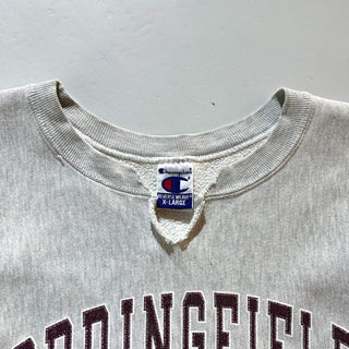 90's champion "極太アーム" リバースウィーブ カレッジ プリント スウェット シャツ