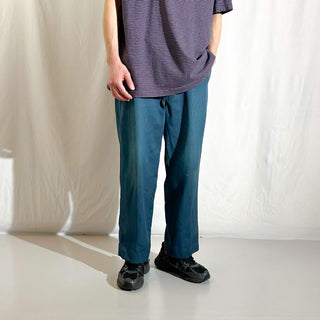 90's "made in USA" Dickies ペンキ 874 ワーク パンツ(ブルーグリーン)