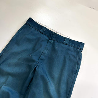 90's "made in USA" Dickies ペンキ 874 ワーク パンツ(ブルーグリーン)