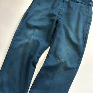 90's "made in USA" Dickies ペンキ 874 ワーク パンツ(ブルーグリーン)
