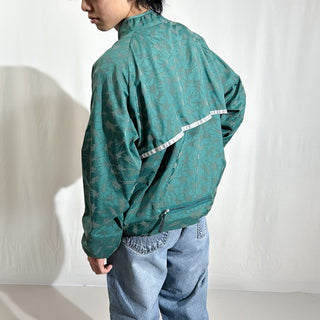 90's "made in USA" L.L.Bean illumi NITE ドローコード 総柄 リフレクタ― サイクリング ジャケット