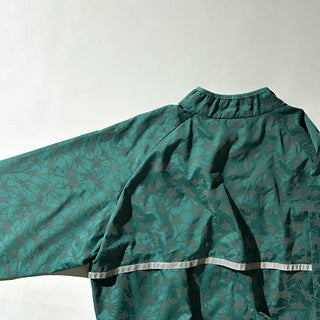 90's "made in USA" L.L.Bean illumi NITE ドローコード 総柄 リフレクタ― サイクリング ジャケット