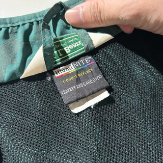 90's "made in USA" L.L.Bean illumi NITE ドローコード 総柄 リフレクタ― サイクリング ジャケット