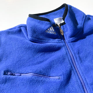 00's adidas ロゴ サイドジップ フリースベスト