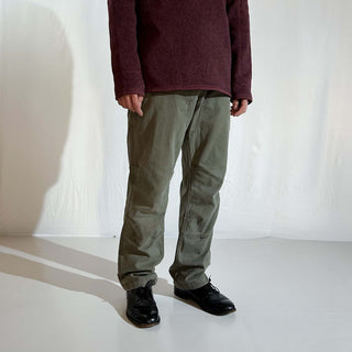 Carhartt オリーブ ダブルニー ダック パンツ