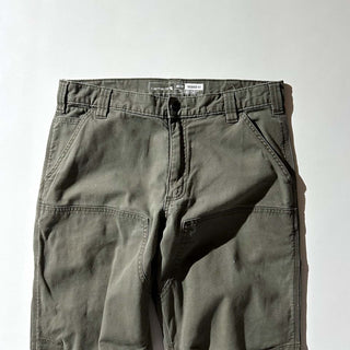 Carhartt オリーブ ダブルニー ダック パンツ