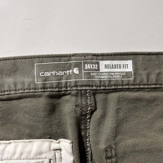 Carhartt オリーブ ダブルニー ダック パンツ