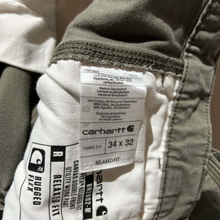 Carhartt オリーブ ダブルニー ダック パンツ