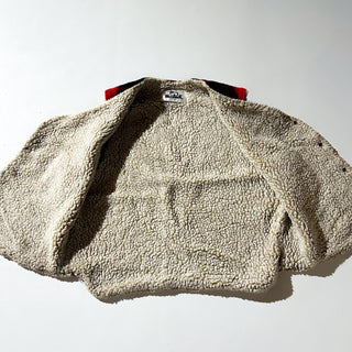 70's wool rich  バッファローチェック ボアベスト