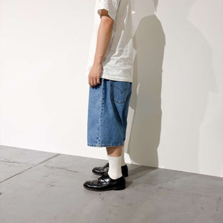 90's "made in USA" SILVER TAB LOOSE デニムスケーターショーツ