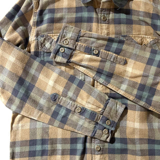 Patagonia オーガニックコットン マルチチェック L/Sネルシャツ