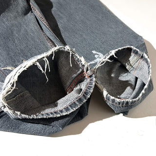 00's no boundaries "Snowboarder Graphics" スケーター ワイド デニム パンツ