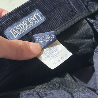 90's LANDS' END 2タック ワイド コーデュロイ パンツ
