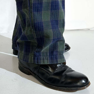 00's croft＆barrow マルチチェック ドローコード ワイド パジャマ パンツ