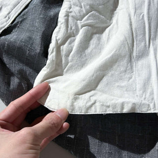 90's FRONT LINE レーヨン カスリ柄 3タック スラックス