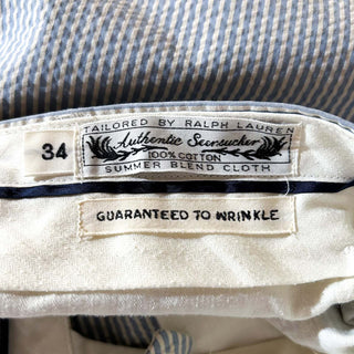 90's～ OLD RALPH LAUREN シアサッカー ストライプ スラックス